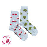 Women's Blue RV & Tree Socks