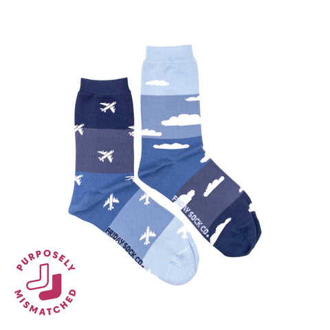 Women's Plane & Cloud Socks
