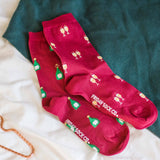 Women's Champagne & Glass Socks