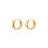 Classic 18K Gold-Plated Huggie Hoops