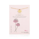 Birth Month Flower Necklaces