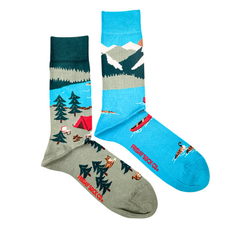 Men's Canada Mountain Scene Socks