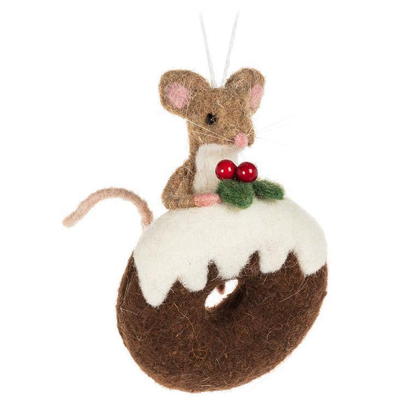 Mouse On Donut Ornament