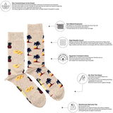 Men's Palm Tree & Pineapple Socks