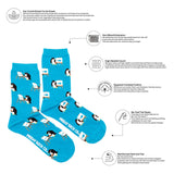 Women's Penguin Painting Socks