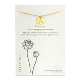 Birth Month Flower Necklaces