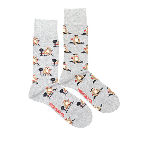 Men's Sloth Working Out Socks
