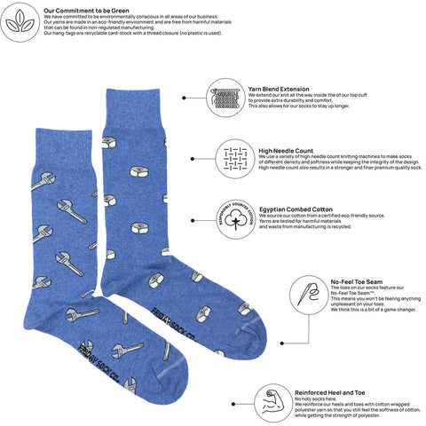 Men's Wrench & Nut Socks
