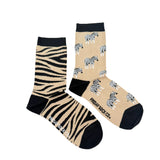 Women's Zebra Print Socks