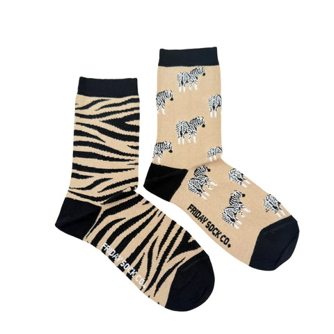 Women's Zebra Print Socks
