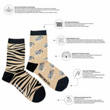 Women's Zebra Print Socks