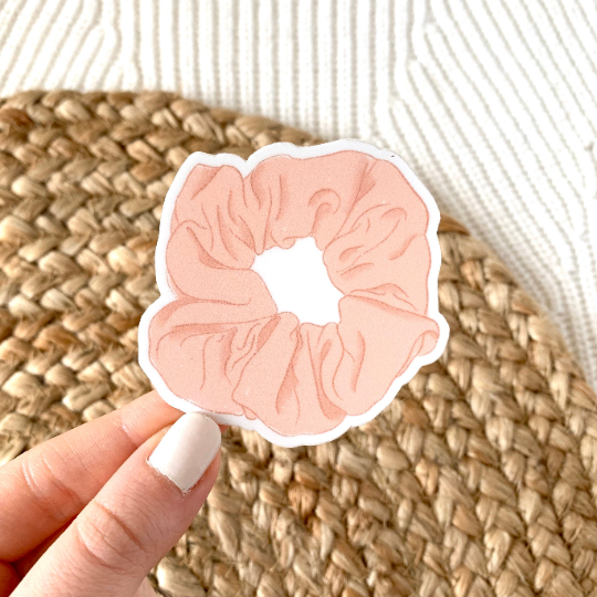 Pink Scrunchie Sticker