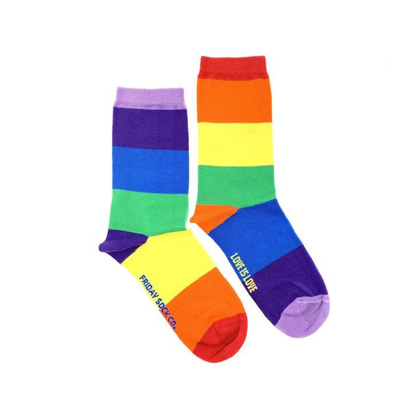 Women's Love is Love Rainbow Socks (Crew)