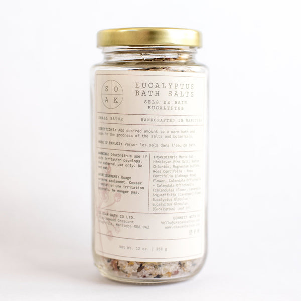 Eucalyptus Bath Salts Jar