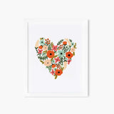 Floral Heart Print (8" x 10")