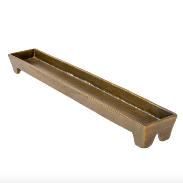 Footed Metal Tray