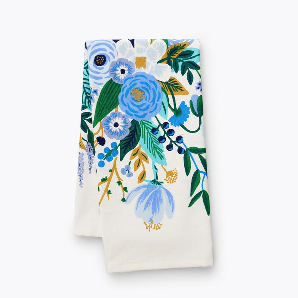 Garden Party Blue Tea Towel