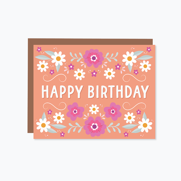 Daisy Daydreams: Coral Happy Birthday