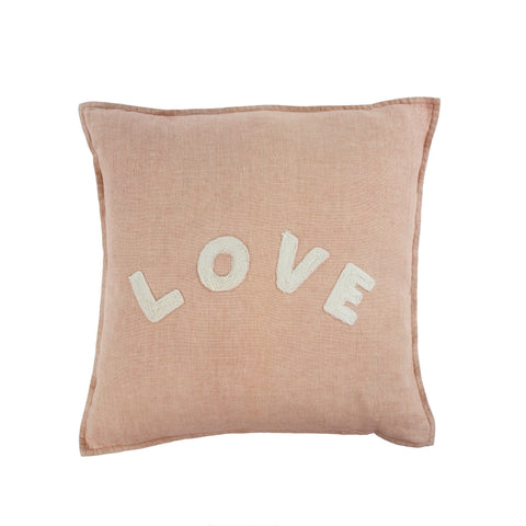 Love Linen Pillow (18" x 18")