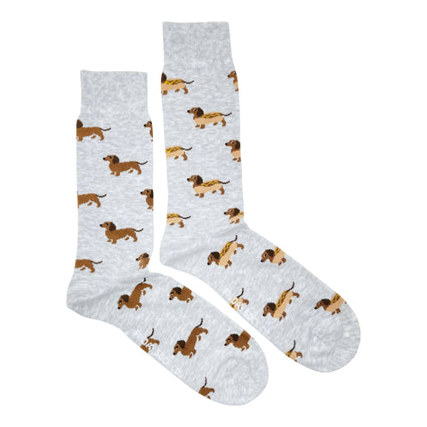 Men’s Wiener Dog & Hot Dog Socks (Tall)
