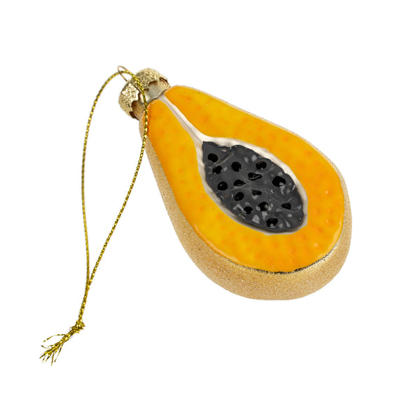 Glass Papaya Ornament