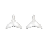 Whale Tail Stud Earrings