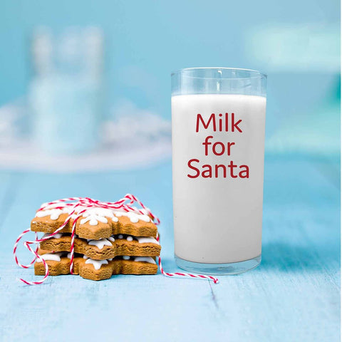 Milk for Santa Glass