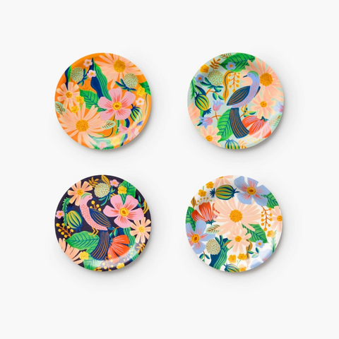 Handmade Floral Plywood Coasters