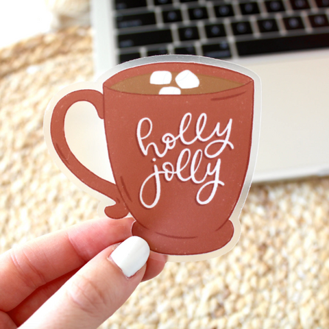 Holly Jolly Hot Chocolate Sticker