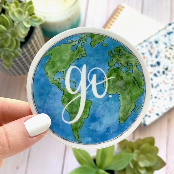 Go Globe Sticker