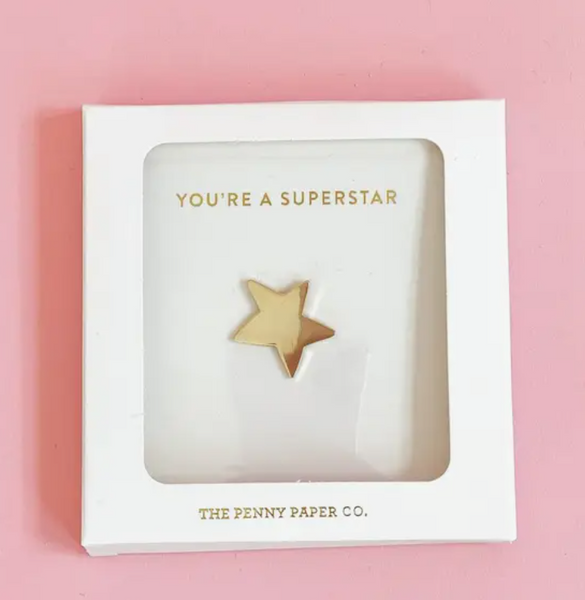 Super Star Boxed Enamel Pin