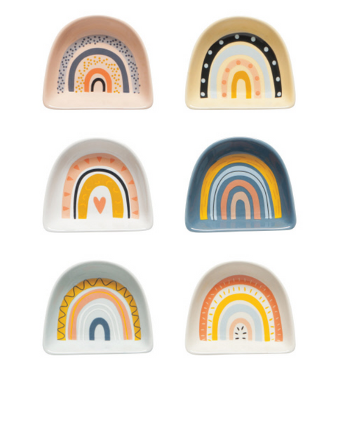 Set of 6 - Pinch Bowls - Rainbows
