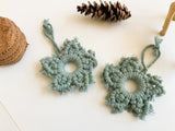 Locally Handmade Macrame Snowflake Ornaments