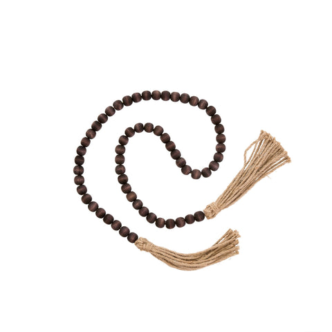 Tassel Wooden Prayer Beads (Brown)