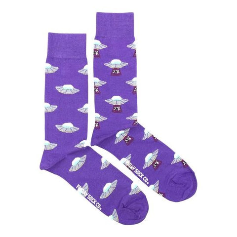 Men's Cow & UFO Socks (Tall)