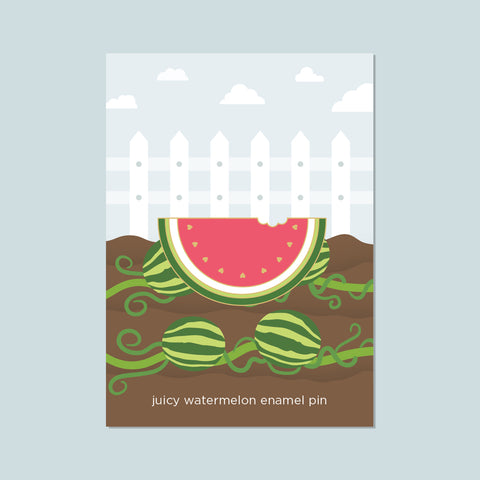 Juicy Watermelon Enamel Pin