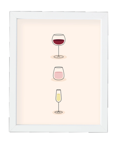 Wine Glasses Print (8" x 10")