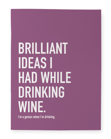 Wine Ideas Notebook