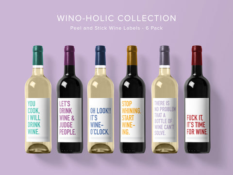 Winoholic Wine Labels