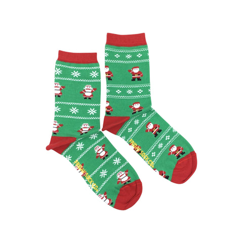 Women's Ugly Christmas Mr. & Mrs. Clause Socks (Crew)