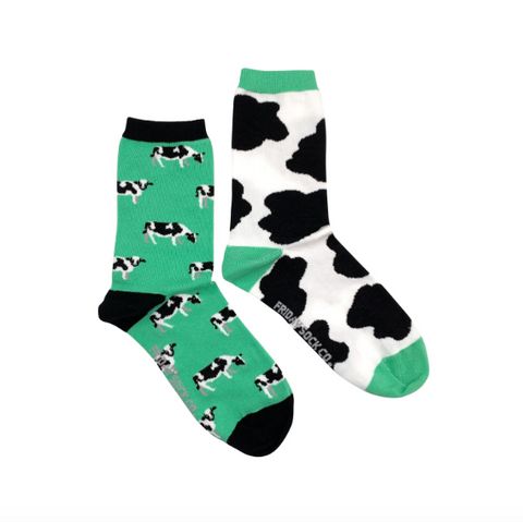 Women's Cow Spots Socks (Crew)