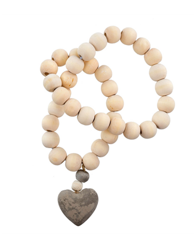 Wooden Heart Prayer Beads Small Halifax Paper Hearts