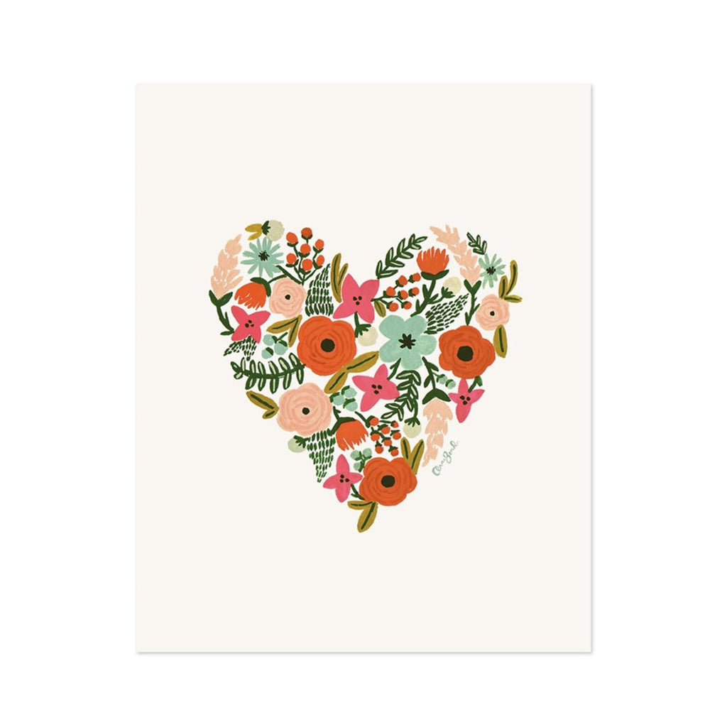 Floral Heart Print (8 x 10) – Halifax Paper Hearts
