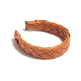 Woven Faux Leather Headband