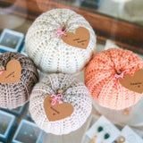 Large Locally Crocheted Pumpkins