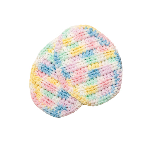 Locally Crocheted Rainbow Egg Dish Scrubbies