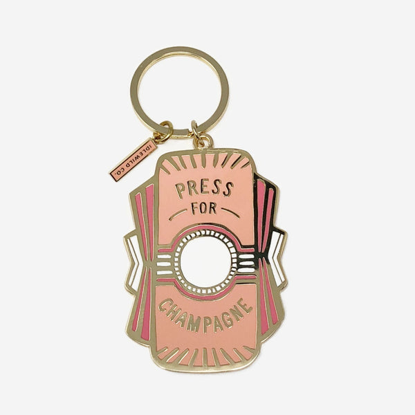 Pink Press for Champagne Keychain