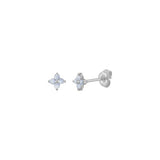 Dainty Flower Opalite Stud Earrings