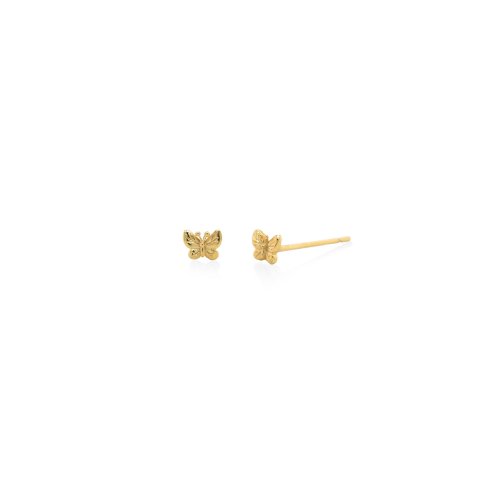 Tiny Detailed Butterfly Stud Earrings