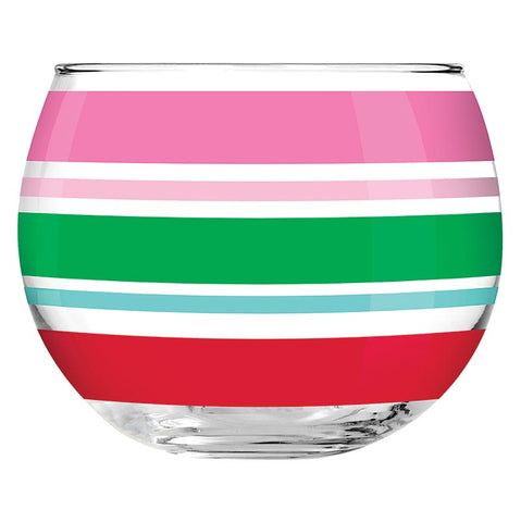 Merry Stripes Glass